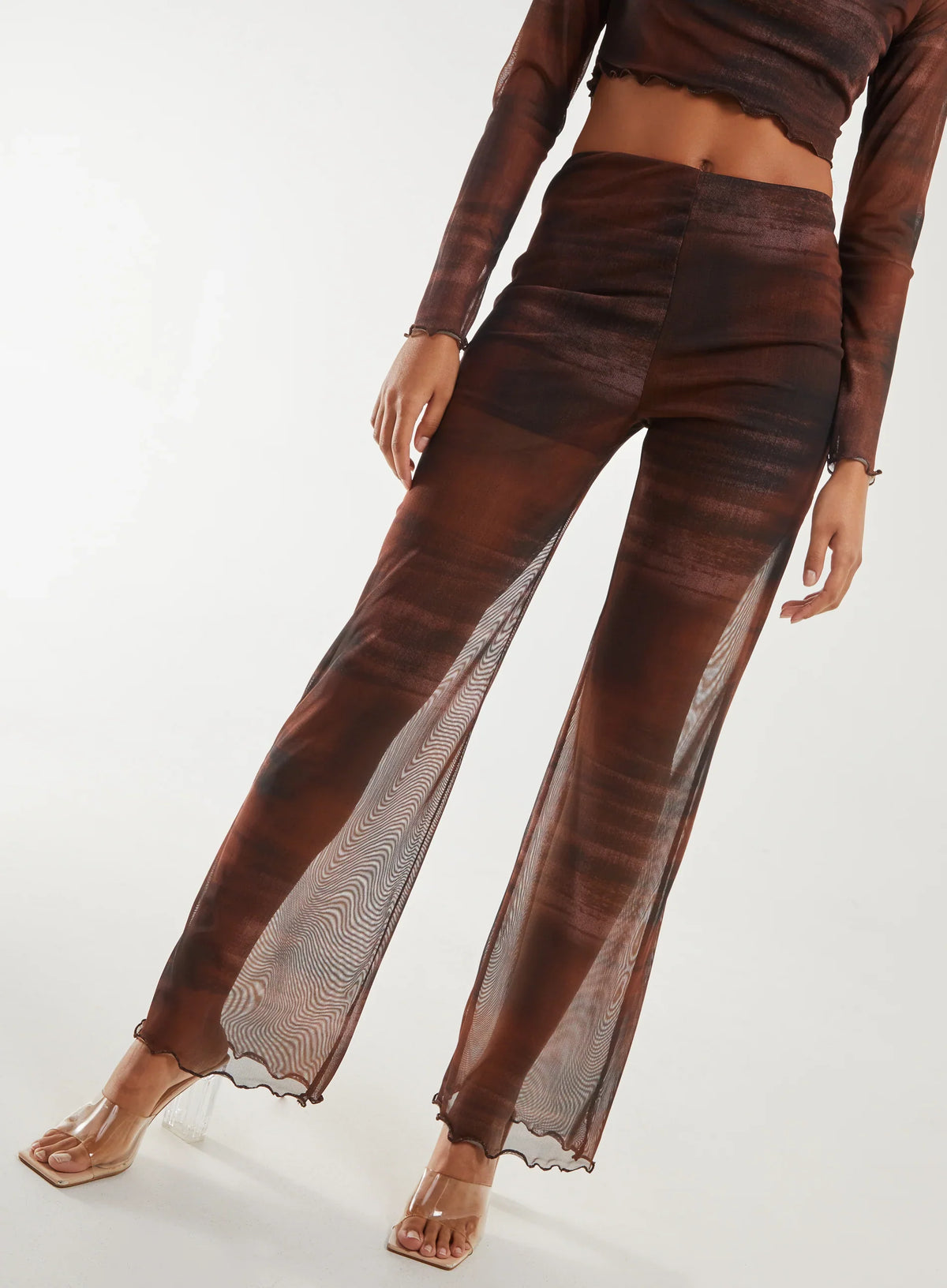 Saturn Mesh Flare Trousers