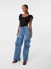 Ruffle Sleeve Bodysuit