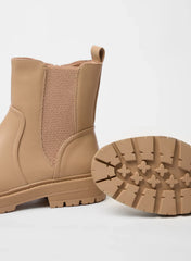 Elastic Side Ankle Boots