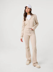 Zip Up Cropped Hoodie