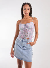 Ditsy Print Butterfly Cami Top
