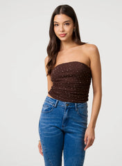 Diamante Bandeau Top