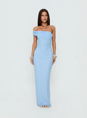 Spritzia One Shoulder Maxi Dress Blue