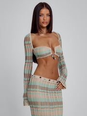 DUNE TOP GREEN STRIPE