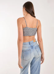 Sequin Corset Top
