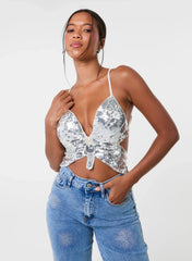Butterfly Sequin Top