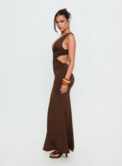 Bambia Maxi Dress Dark Brown