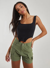 Square Neck Corset Top