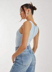 Slinky Sleeveless Letterbox Bodysuit