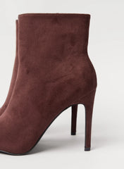 Suedette Heeled Boots
