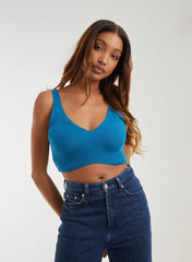Fine Knit Bralette Vest