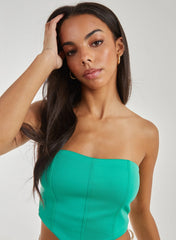 Seam Detail Corset Crop Top