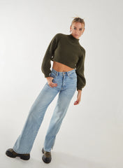 High Neck Knitted Jumper