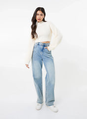 High Neck Knitted Jumper