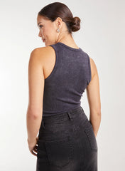 Washed Active Rib Vest