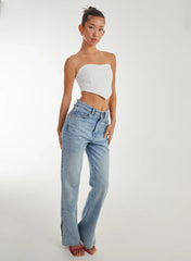 Seam Detail Corset Crop Top