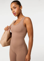 Ruched Bum Openback Unitard