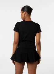 Embellished Cut Out Heart Top