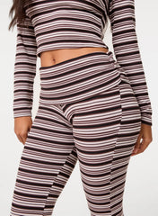 Stripe Turnover Trousers