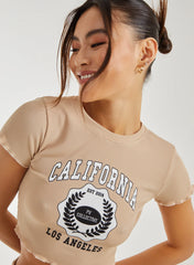California Lettuce Hem Crop Top