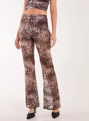 Leopard Lace Flares