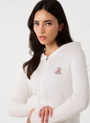 Cable Knit Bear Hoodie