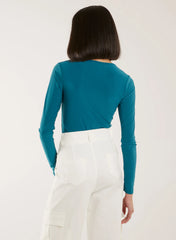 Long Sleeve Square Neck Bodysuit