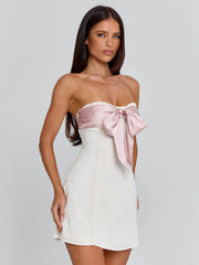 LOVETA MINI DRESS IVORY