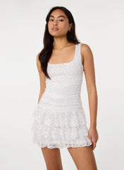 Lace Square Neck Dress