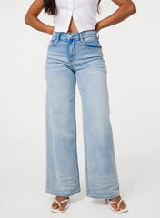 Whisker Wide Leg Jeans