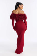 By The Fireside Sweater Maxi Dress