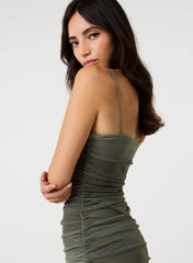 Ombre Mesh Midi Dress