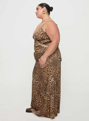 Sanctuary Maxi Dress Leopard Curve