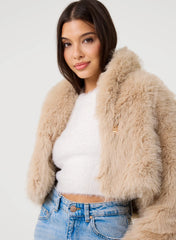 Crop Fur Jacket