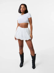 Broderie Puffball Mini Skirt