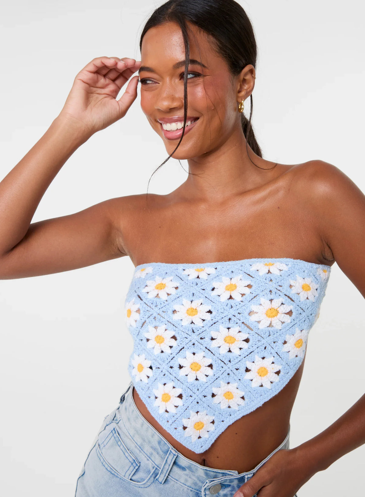 Daisy Crochet Hanky Top