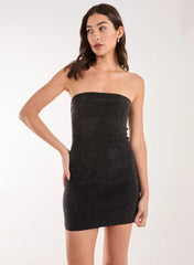 Rhinestone Strapless Bodycon Dress