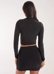 Graphic Silhouette Long Sleeve Top