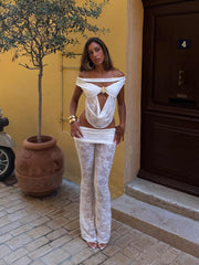 ADELYN PANT WHITE