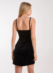 Velvet Bow Cami Dress