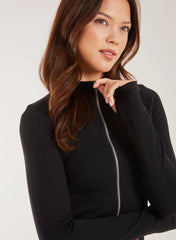Active Rib Double  Zip Top