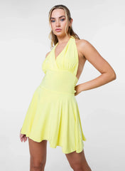 Slinky Halter Mini Dress