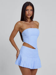 ELIJA MINI DRESS BLUE STRIPE