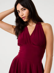 Slinky Halter Mini Dress