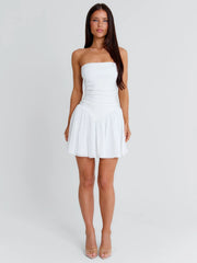 ZARIAH MINI DRESS WHITE