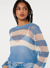Stripe Crochet Jumper