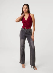 Knot Front Halter Top