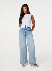 Whisker Wide Leg Jeans