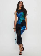 Fayola Maxi Dress Blue Floral
