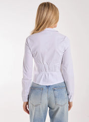 Long Sleeve Hook and Eye Shirt